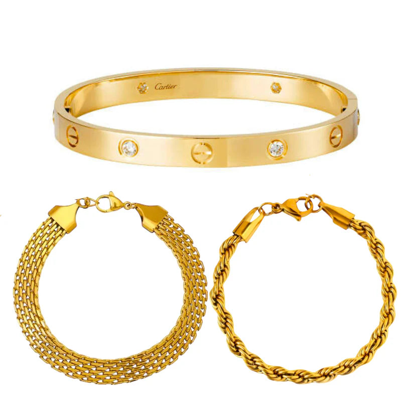 3 Bracelets (Cartier + Rowena + Milas)