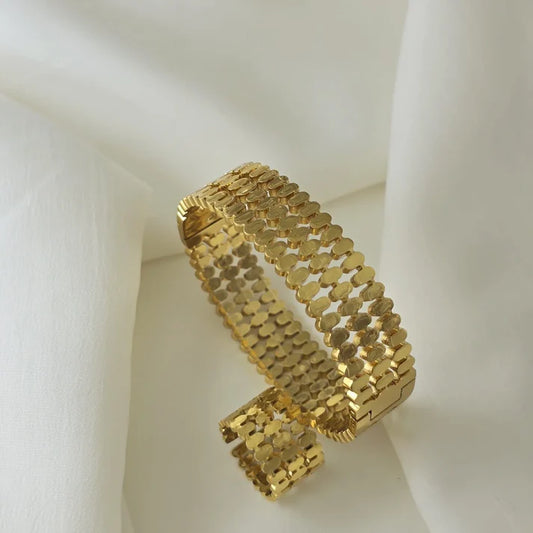 Honecomb Pattern (Bracelet + Ring)