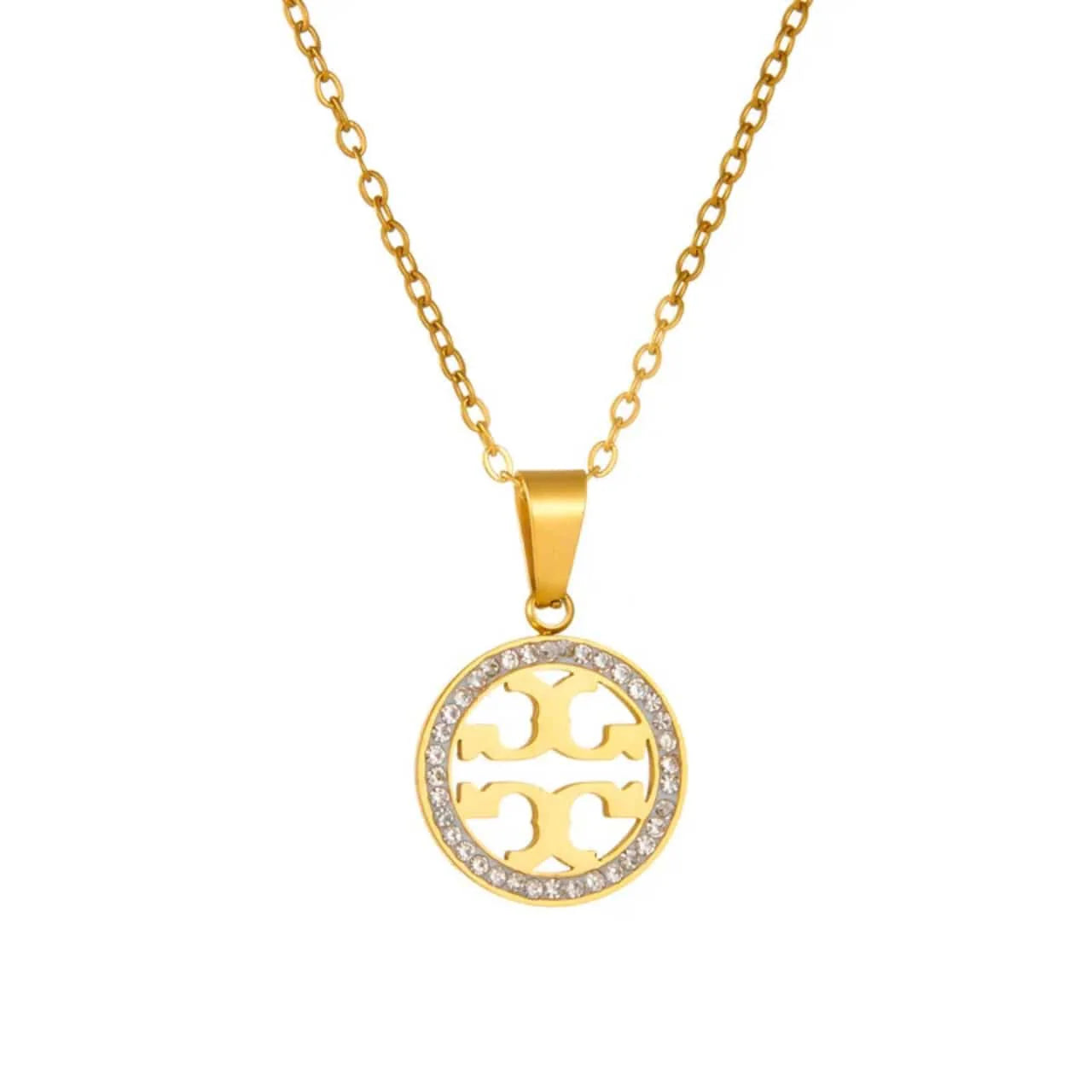Set Studied Tory Burch (Necklace + Ring + Tops)