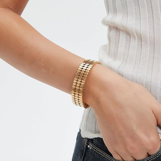 Coin Link Handcuff - Stainless Steel