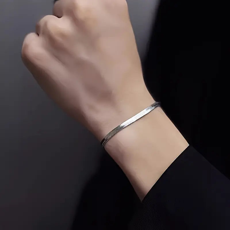 Snake Chain Bracelet - Stainless Steel