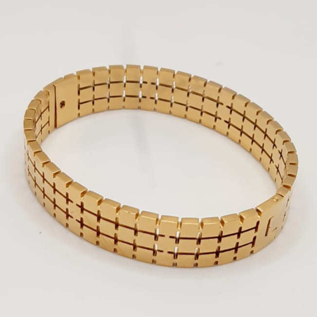 Cubic Link Handcuff - Stainless Steel