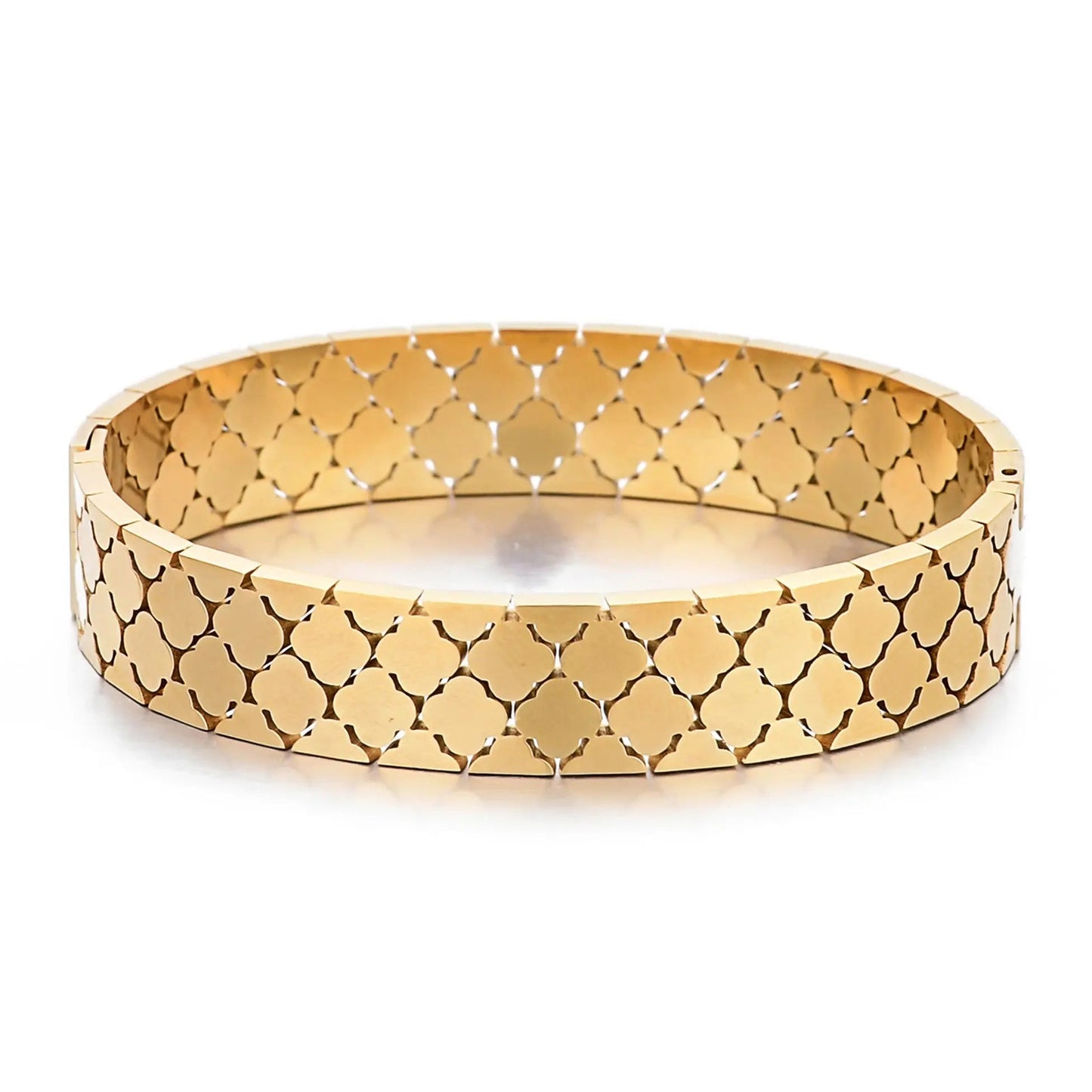 Clover Kada Bangle - Stainless Steel