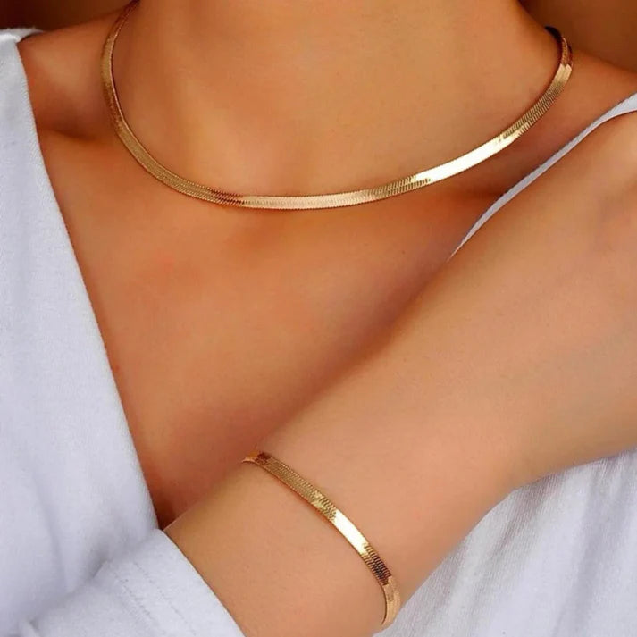 Set Snake Chain (Bracelet + Necklace)