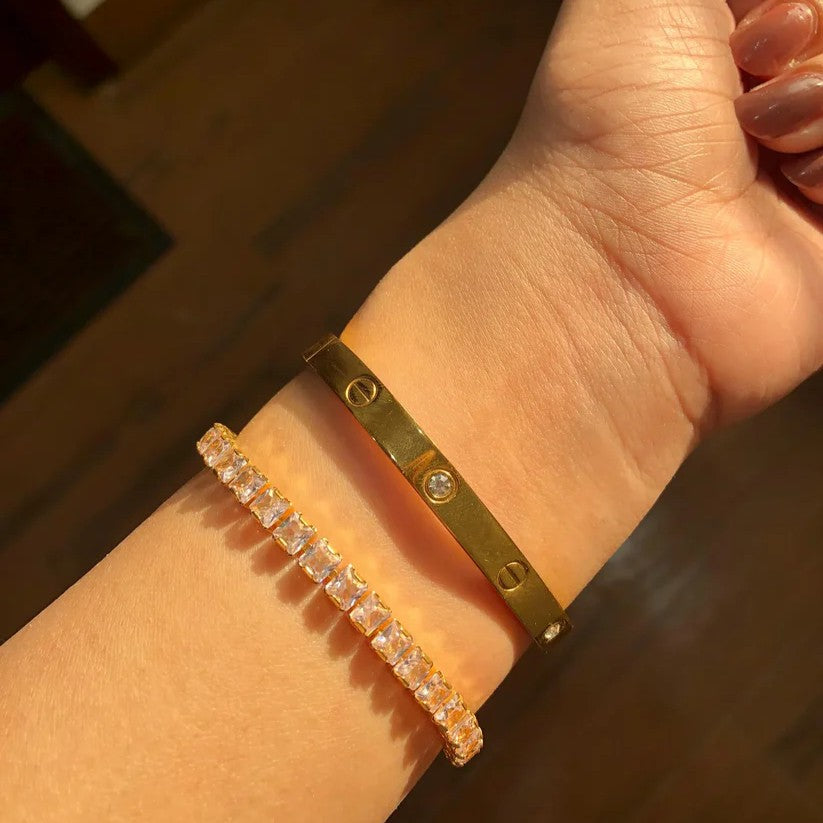 2 Bracelets (Cartier + Tennis)