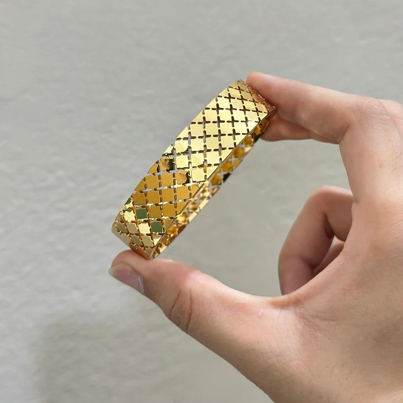 Diamond Pattern (Bracelet + Ring)