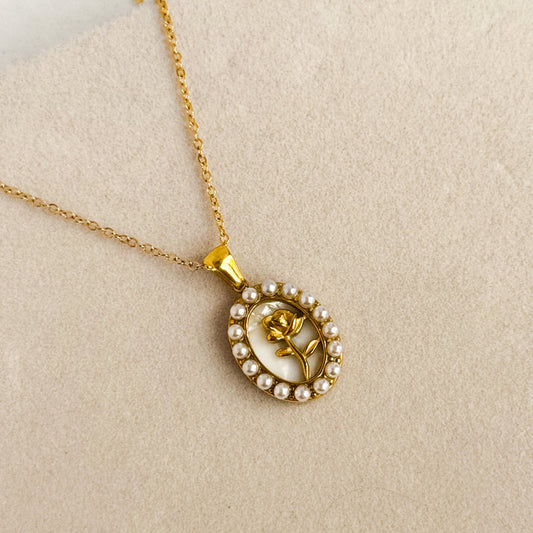 Lily Necklace - Stainless Steel