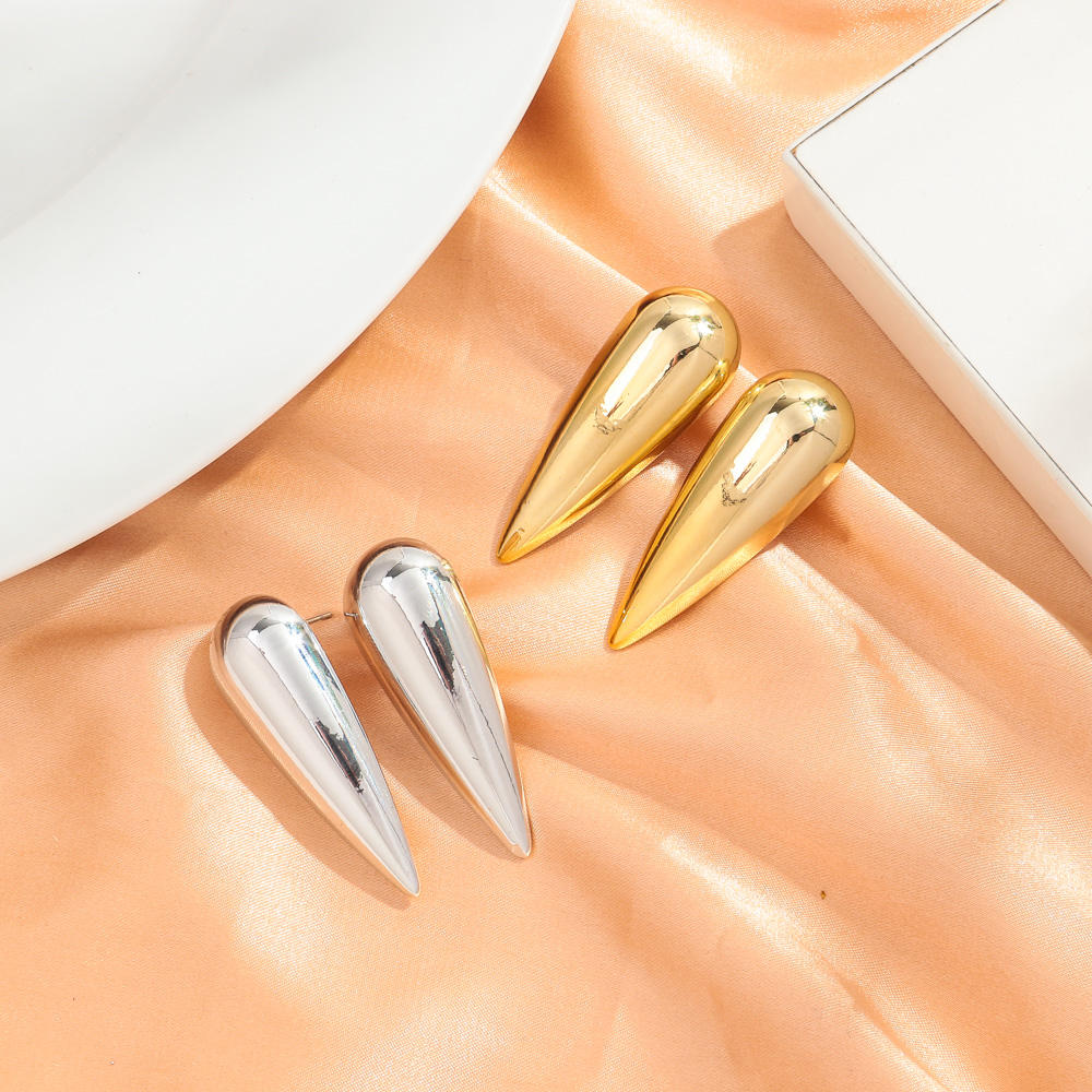 Long Spike Earrings - Stainless Steel