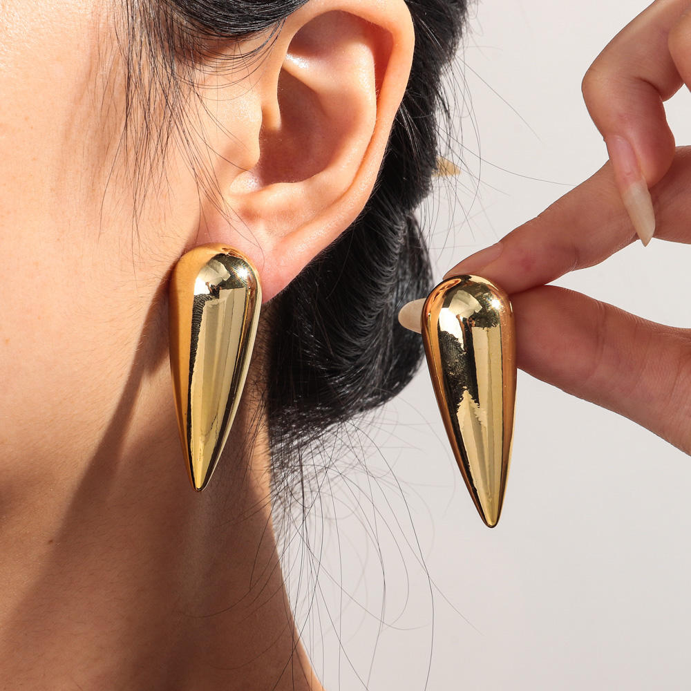 Long Spike Earrings - Stainless Steel