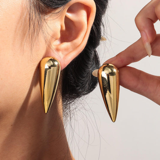 Long Spike Earrings - Stainless Steel
