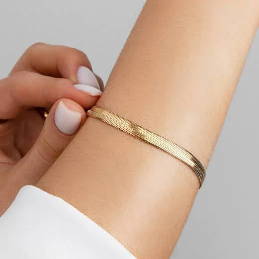Snake Chain Bracelet - Stainless Steel