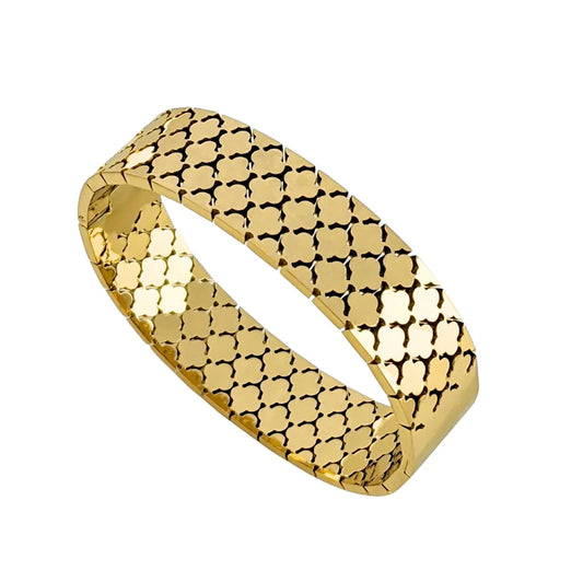 Clover Kada Bangle - Stainless Steel