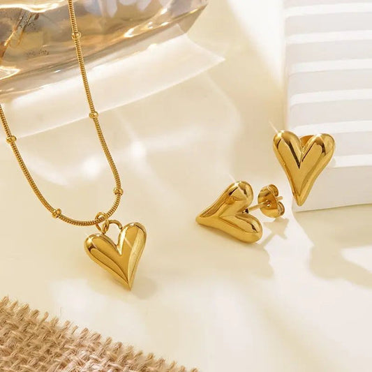 Set Arrow Heart (Necklace + Tops)
