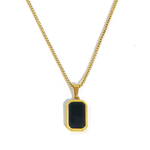 Elke Double Sided Necklace - Stainless Steel