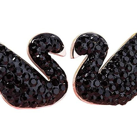 Black Swan Earrings - Stainless Steel