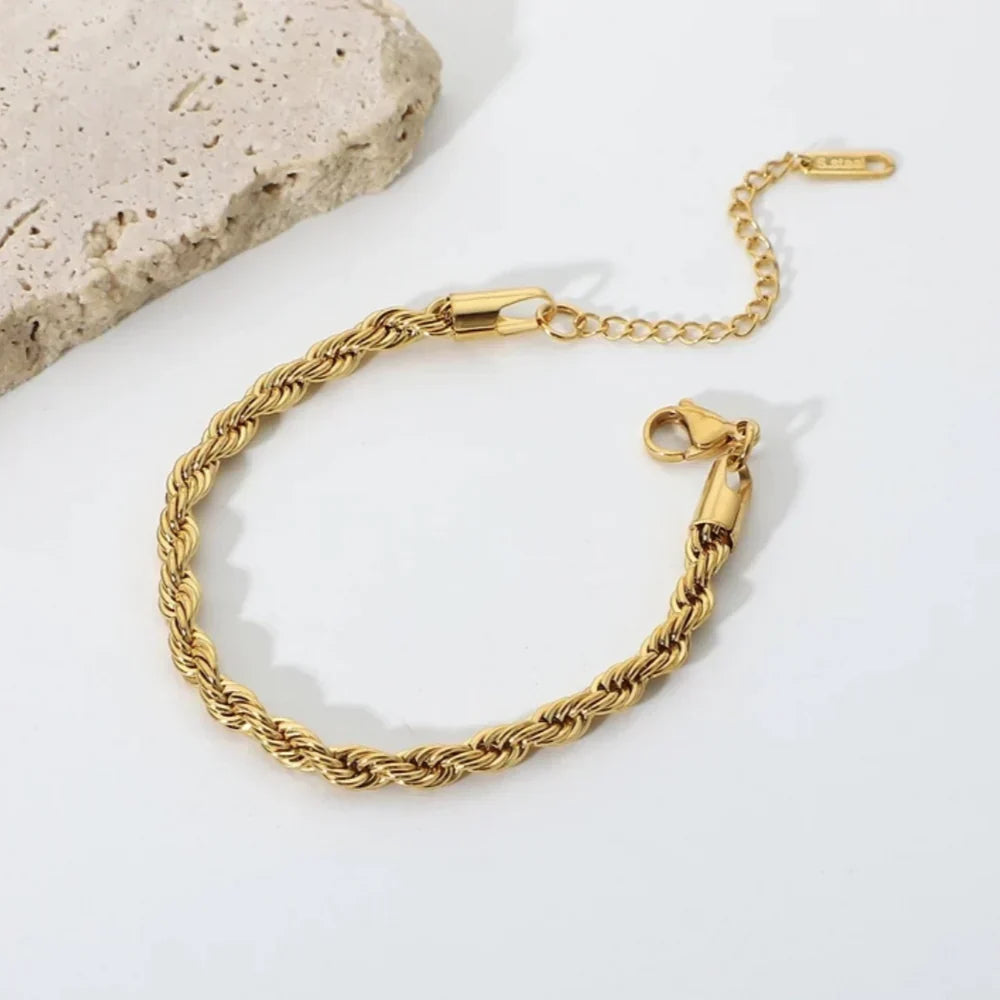 Milas Twisted Bracelet - Stainless Steel
