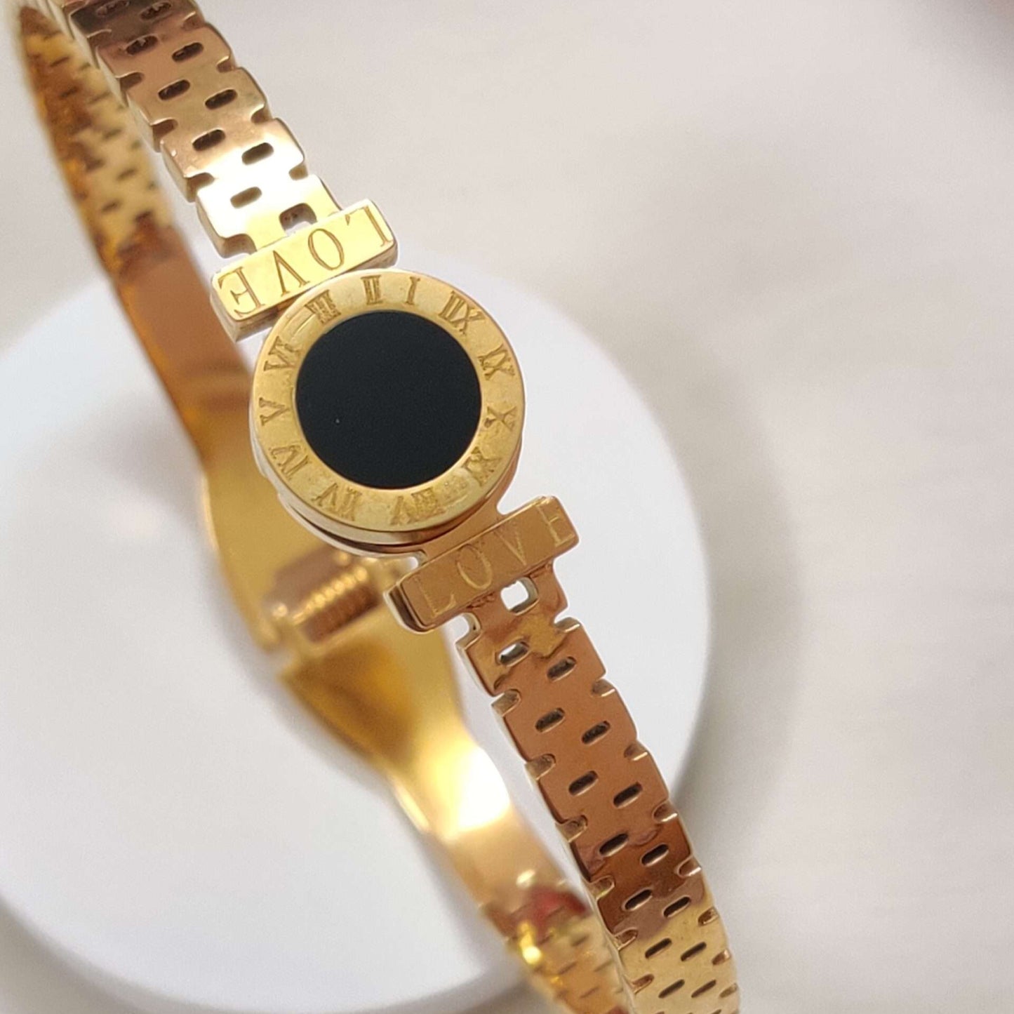 Roman Clock Bracelet - Stainless Steel