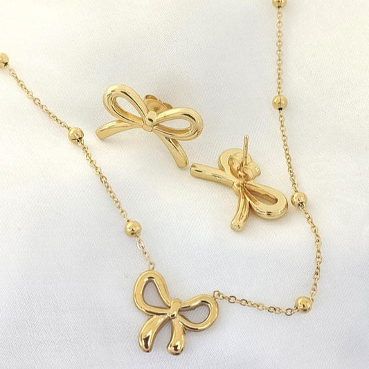 Set Bow (Necklace + Tops)