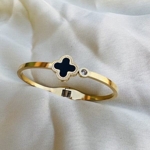 Black Clover Bracelet - Stainless Steel