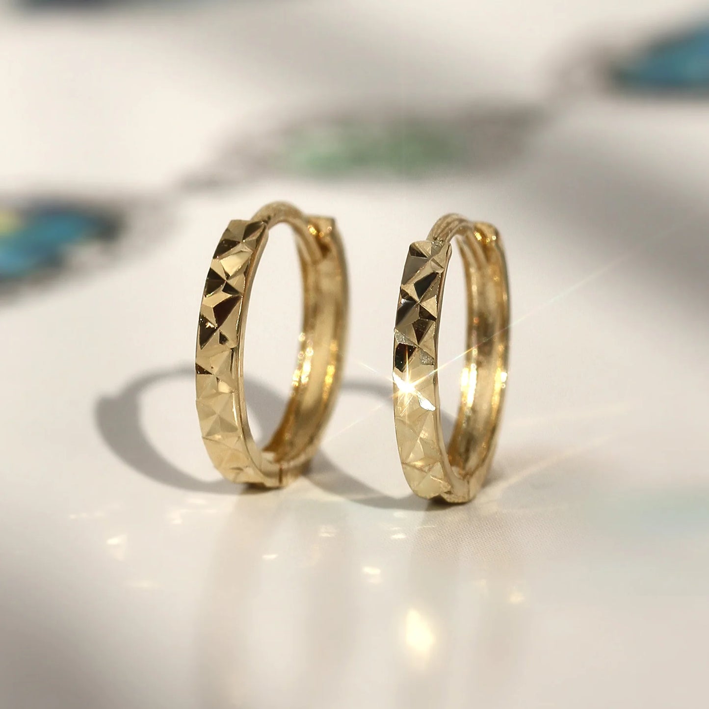 Geometric Triangle Hoops Earrings - Stainless Steel