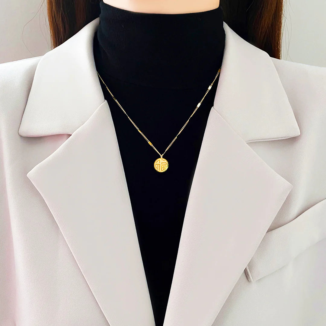 Lucky Fu Necklace - Stainless Steel
