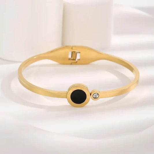 Roman Round Bracelet - Stainless Steel