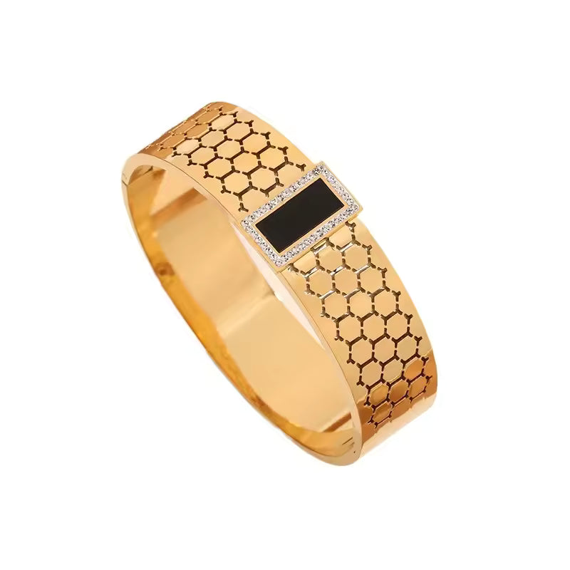 Hexagon Pattern (Bracelet + Ring)