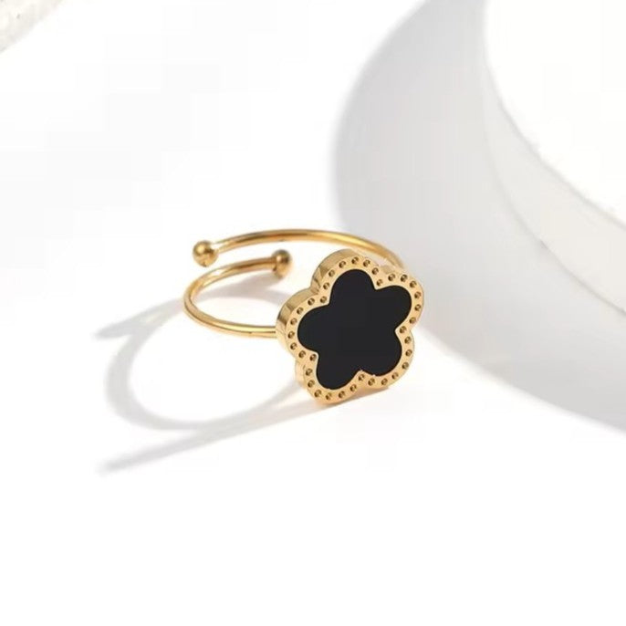 Clover Ring - Stainless Steel