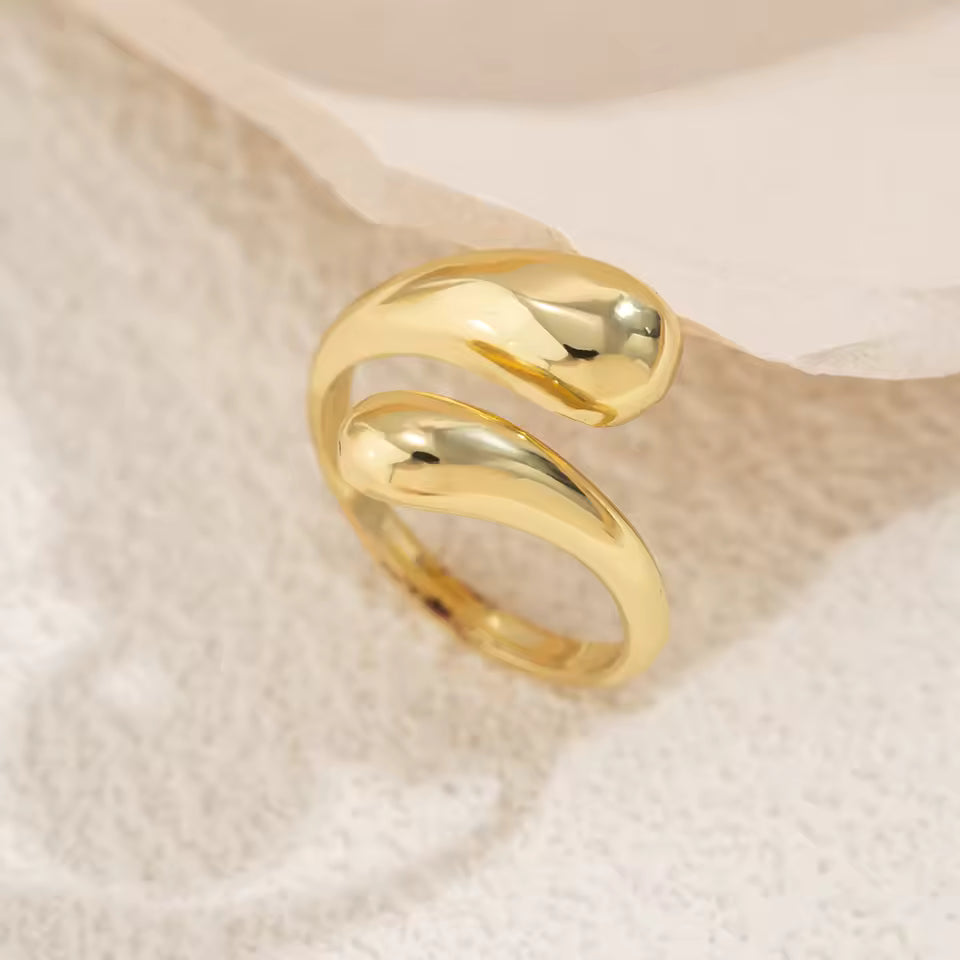 Duo Bubbly Ring - Stainless Steel