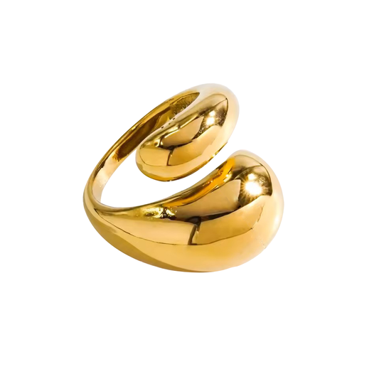 Duo Bubbly Ring - Stainless Steel