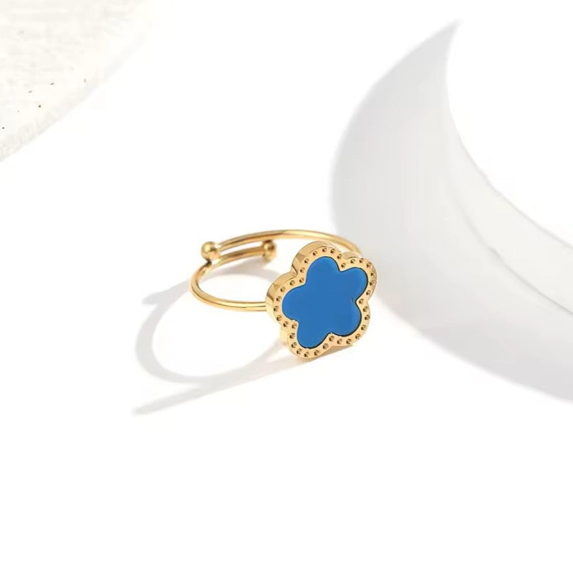 Clover Ring - Stainless Steel