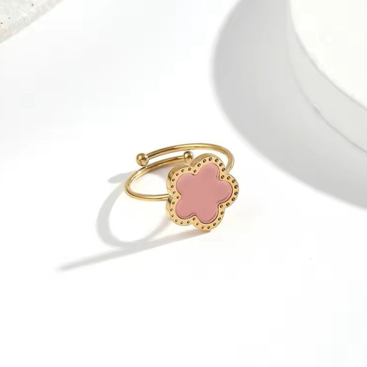 Clover Ring - Stainless Steel
