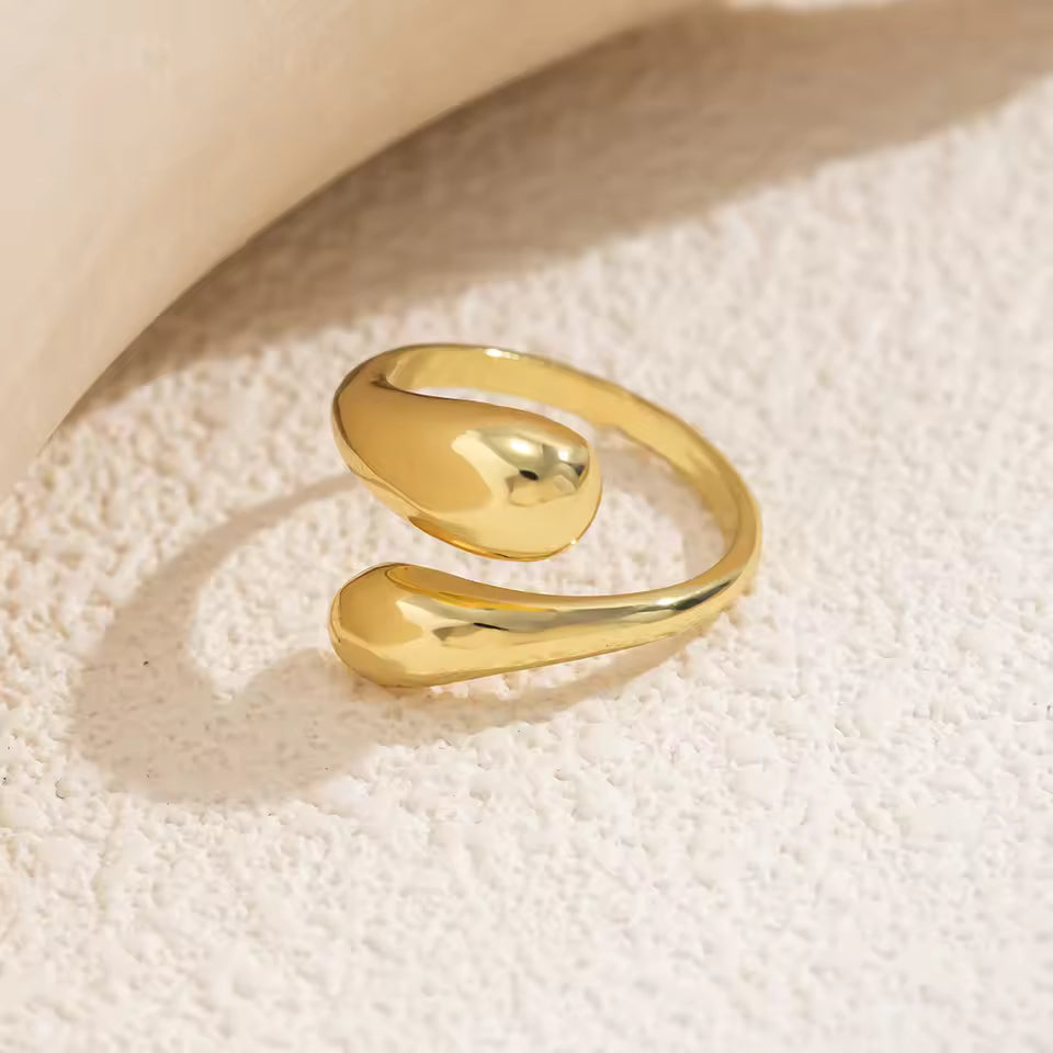 Duo Bubbly Ring - Stainless Steel