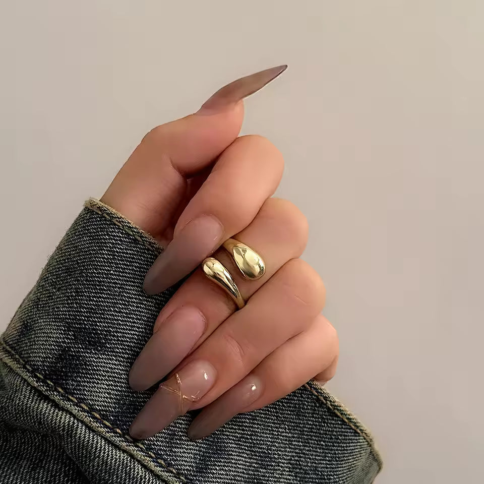 Duo Bubbly Ring - Stainless Steel