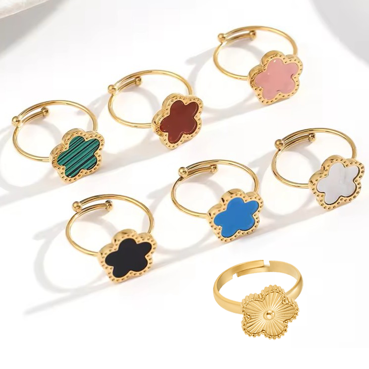 Clover Ring - Stainless Steel