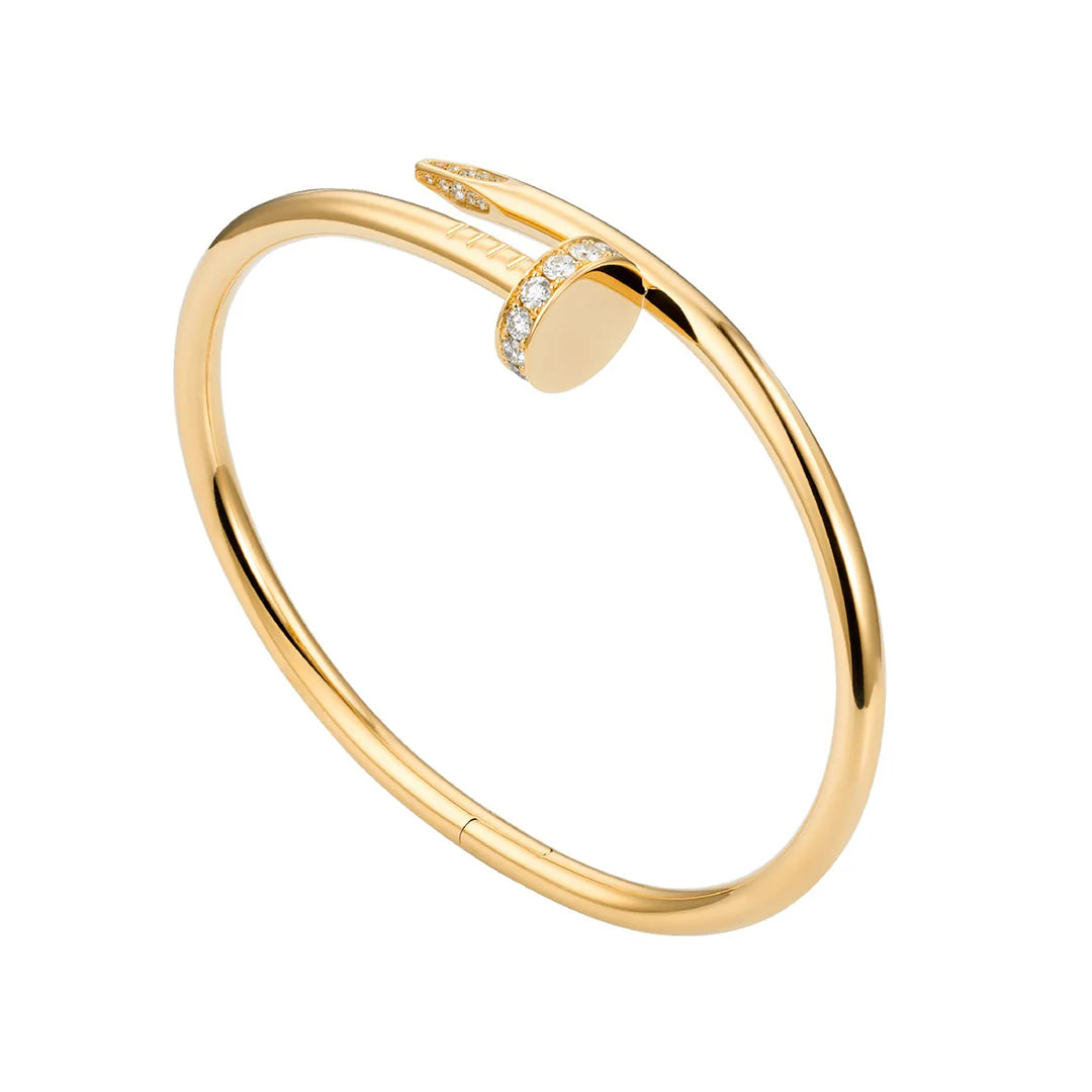 Set Studied Screw Nail (Bracelet + Ring)