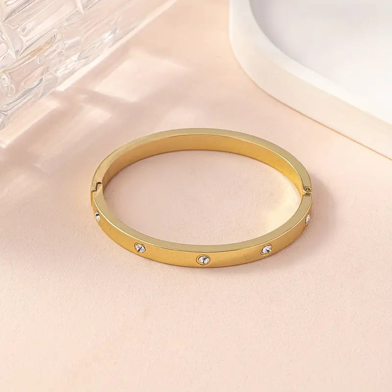 Amour Stones Slim Bracelet - Stainless Steel