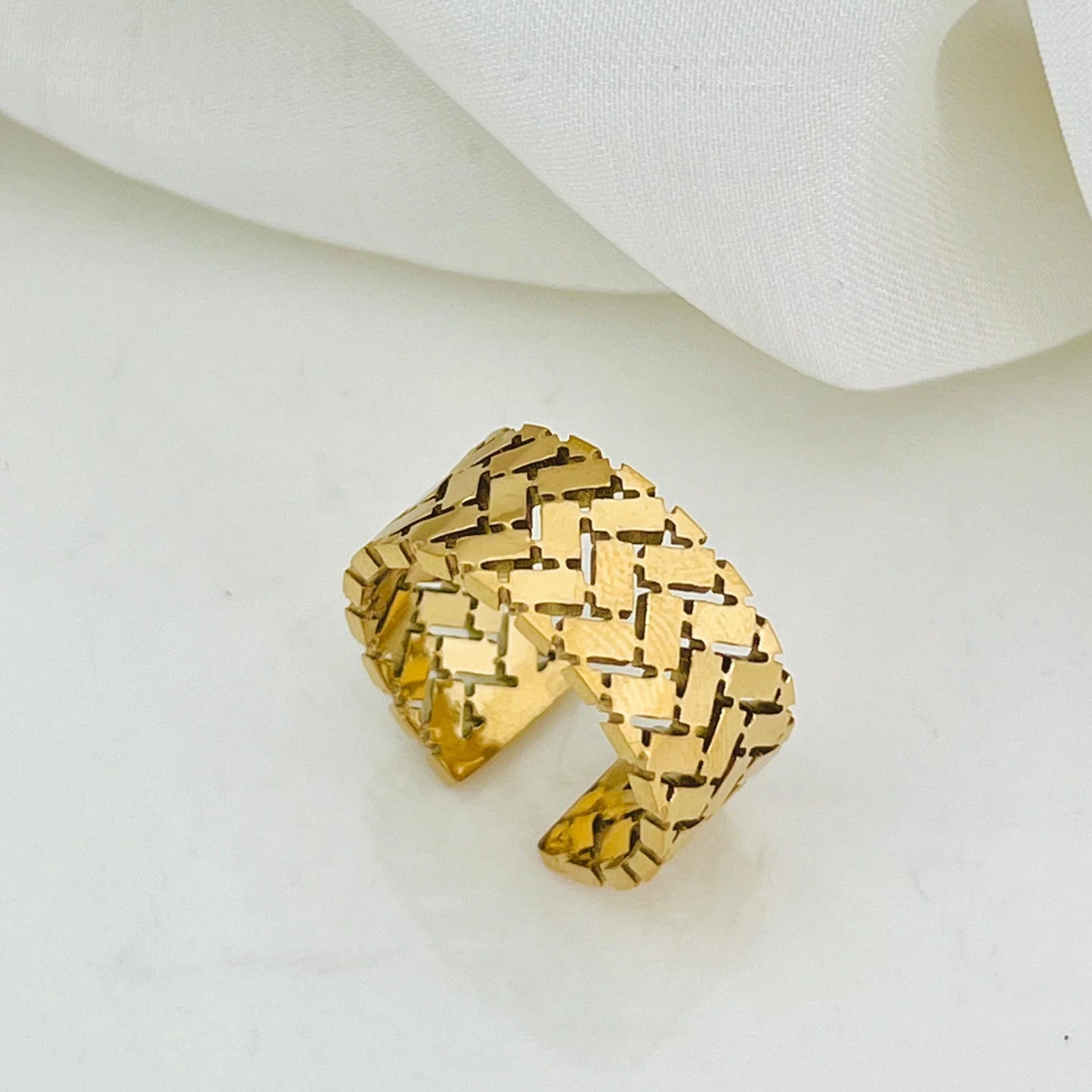 Brick Pattern (Bracelet + Ring)