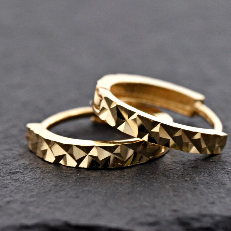 Geometric Triangle Hoops Earrings - Stainless Steel