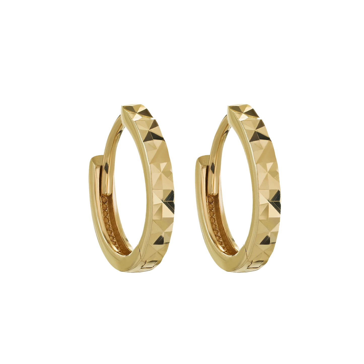 Geometric Triangle Hoops Earrings - Stainless Steel