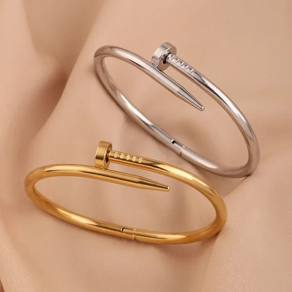 Screw Nail Bracelet - Stainless Steel
