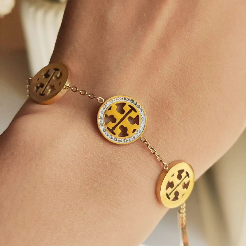 Tory One Studs Bracelet - Stainless Steel