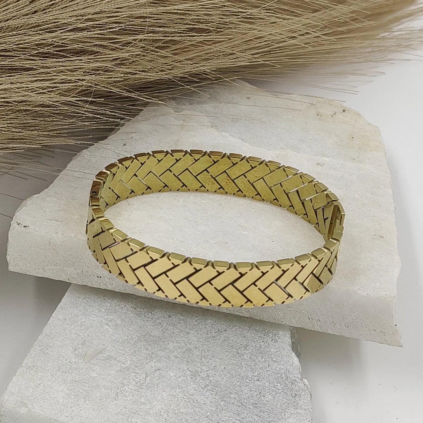 Brick Pattern (Bracelet + Ring)