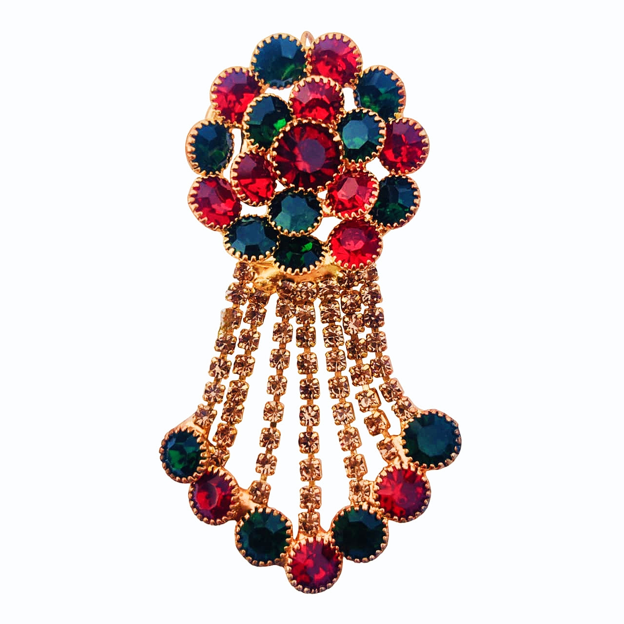 Round Diamond Flower Earrings - Local Heritage