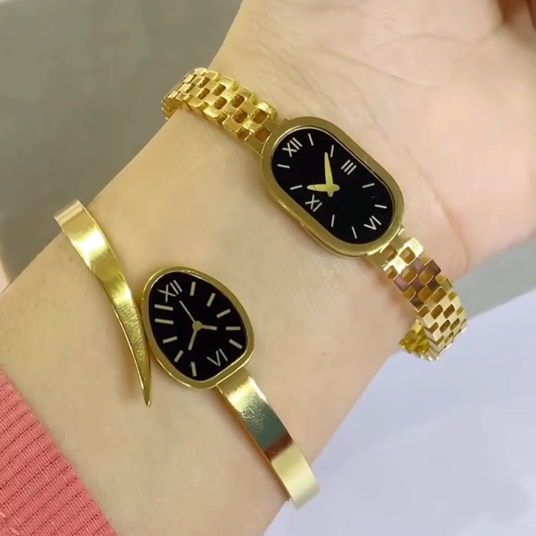 2 Dummy Watch Handcuffs (Oval + Snake)