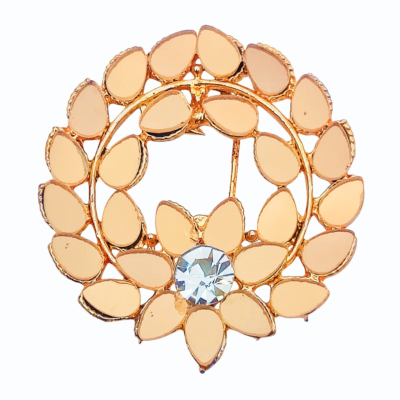 Round Multiple Mirror Leaf Earrings - Local Heritage