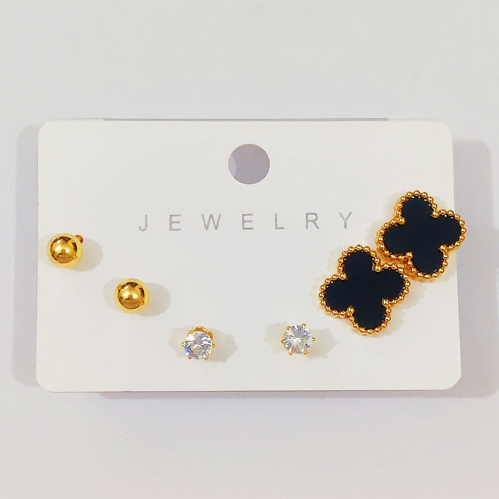 3 Tops (Black Clover, Round, Diamond) - Stainless Steel