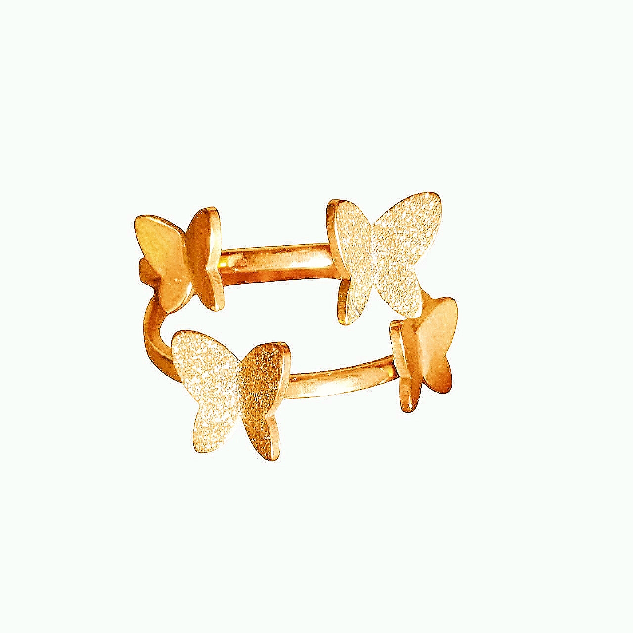 Gilded Butterflies Ring - Stainless Steel