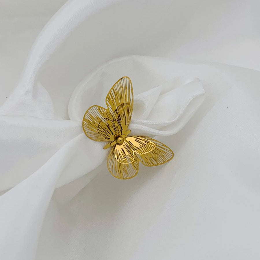 Butterfly Ring - Stainless Steel