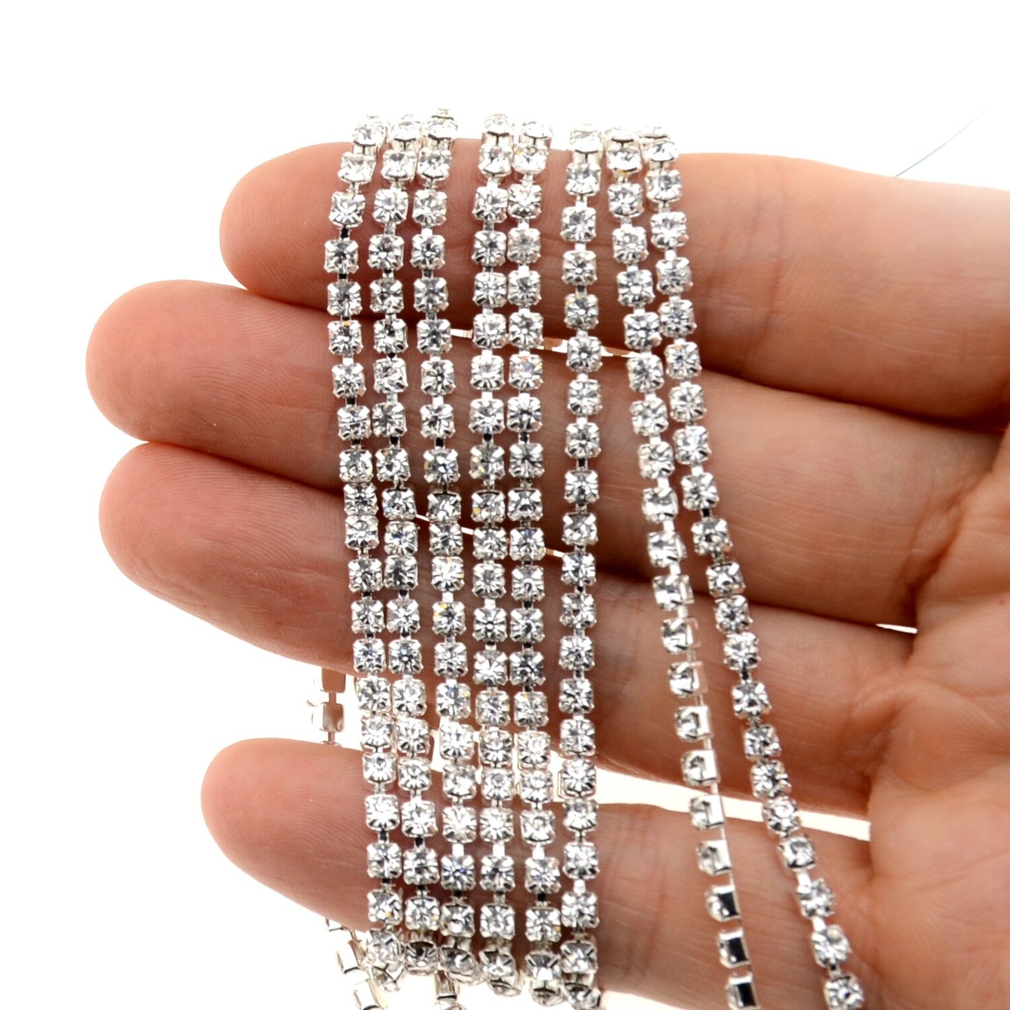 4 Strands Rubber Diamond Tennis Bracelet - China Import